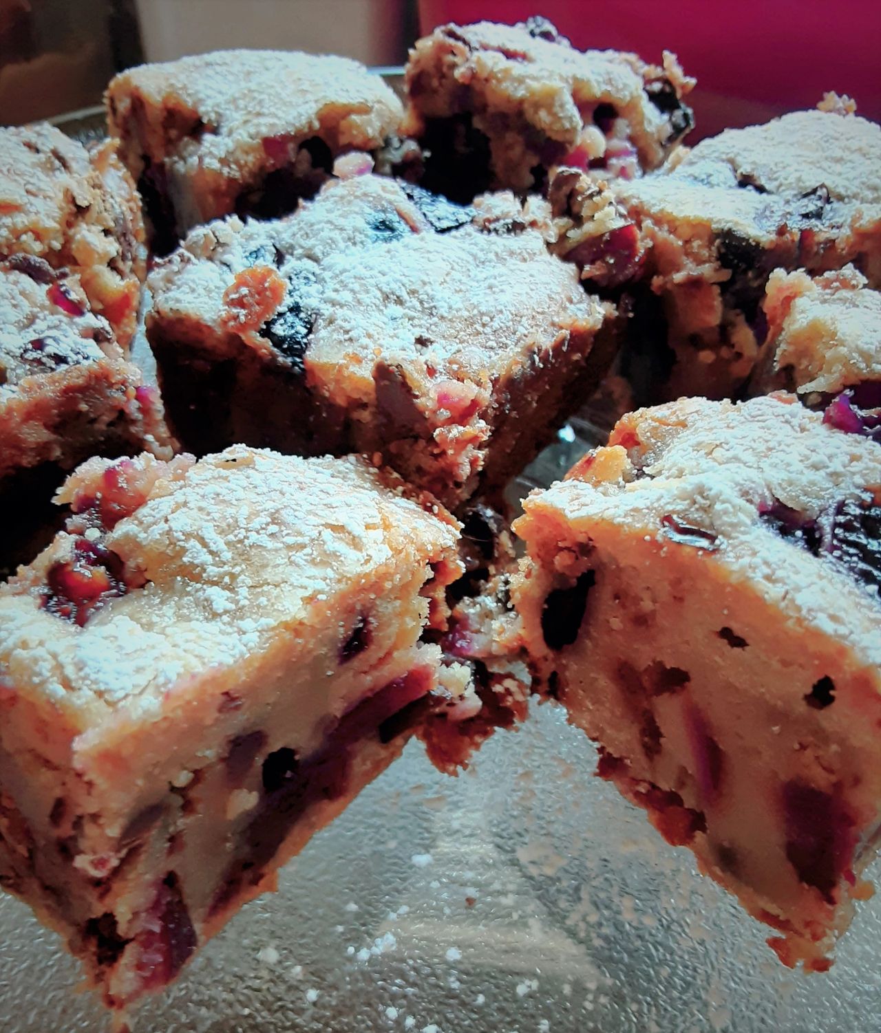 Chocolate Chip Cherry Bars -The best fruit bread of summer!